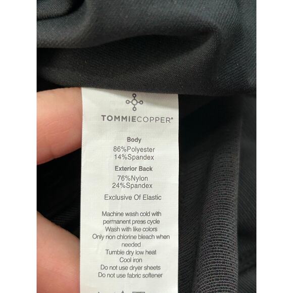 NWT Tommie Copper Womens Black Stretch Wide Strap Lower Back Support Tank Size M - Picture 8 of 8